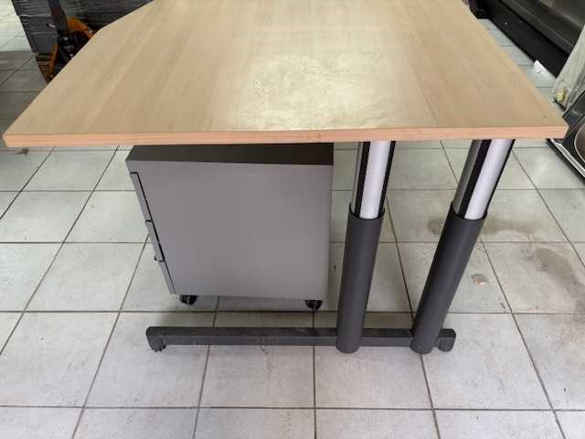 2 x volledig in hoogte verstelbare bureaus met onderblok (2x) - afbeelding 8 van  9