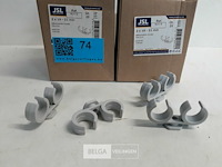2 x vorkklem duo 19-21mm grijs 25 stuks - afbeelding 3 van  3