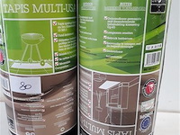 2 x vuurvaste mat 100x120 cm antraciet - afbeelding 1 van  2