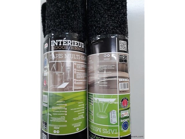 2 x vuurvaste mat 100x120 cm antraciet - afbeelding 2 van  2