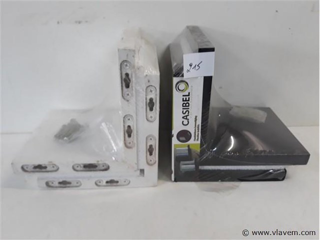 2 x wandrek duo 1 set wit + 1 set zwart - afbeelding 2 van  2