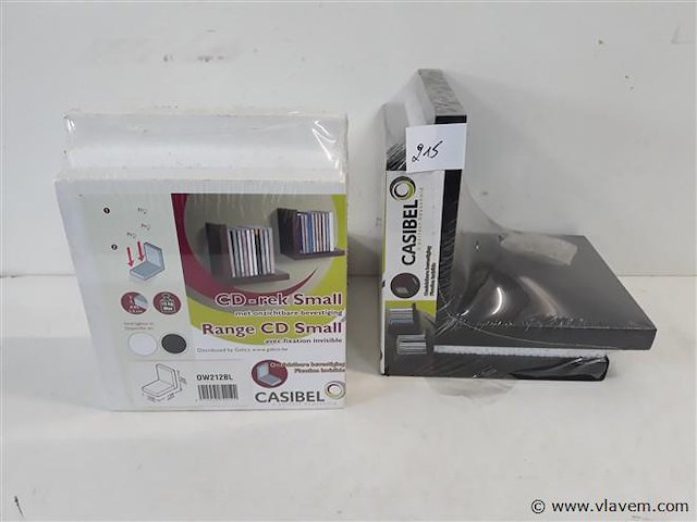 2 x wandrek duo 1 set wit + 1 set zwart - afbeelding 1 van  2