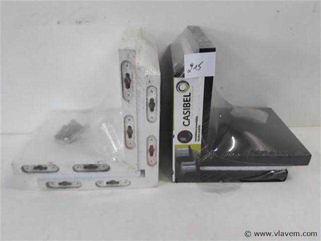 2 x wandrek duo 1 set wit + 1 set zwart - afbeelding 2 van  2