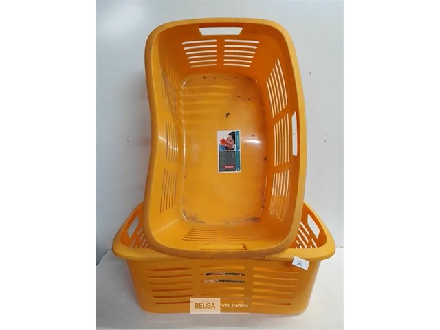 2 x wasmand pvc curver vuil - afbeelding 1 van  3