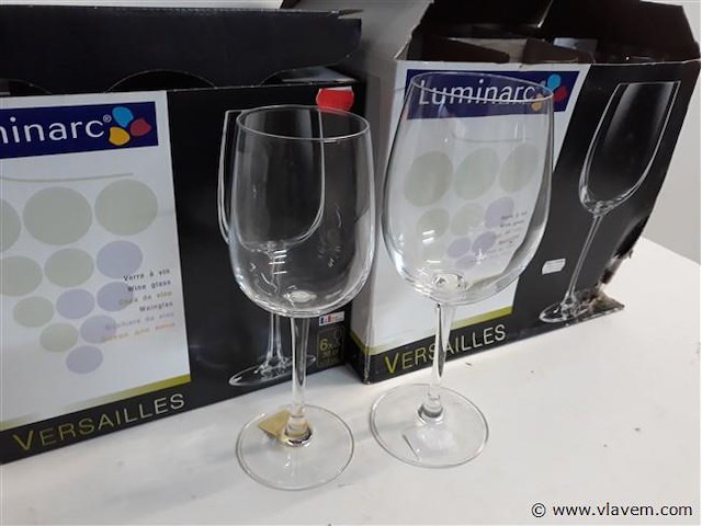 2 x wijnglazen 1 x 36 cl 6 stuks 1 x 58 cl 6 stuks - afbeelding 2 van  2