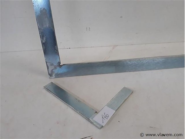 2 x winkelhaak staal 150-800 mm - afbeelding 2 van  2