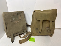 2 x wo2 militaire rugzak - afbeelding 1 van  5