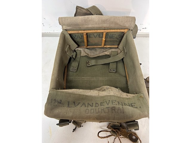 2 x wo2 militaire rugzak - afbeelding 4 van  5