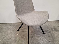 2 x x-seat interieurstoel egon met zwart metalen poten - afbeelding 4 van  4