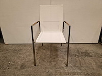 2 x xclusiv - inox stapelstoel st tropez met armleuning teak - afbeelding 3 van  4