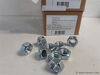 2 x zeskantmoeren verzinkt m 12 100 stuks - afbeelding 2 van  2