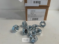 2 x zeskantmoeren verzinkt m 12 100 stuks - afbeelding 3 van  3