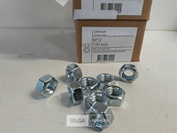 2 x zeskantmoeren verzinkt m 12 100 stuks - afbeelding 3 van  3