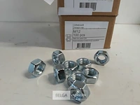 2 x zeskantmoeren verzinkt m 12 100 stuks - afbeelding 3 van  3