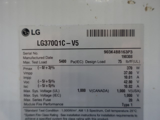 2 x zonnepaneel lg 370 (740 wp) - afbeelding 4 van  4