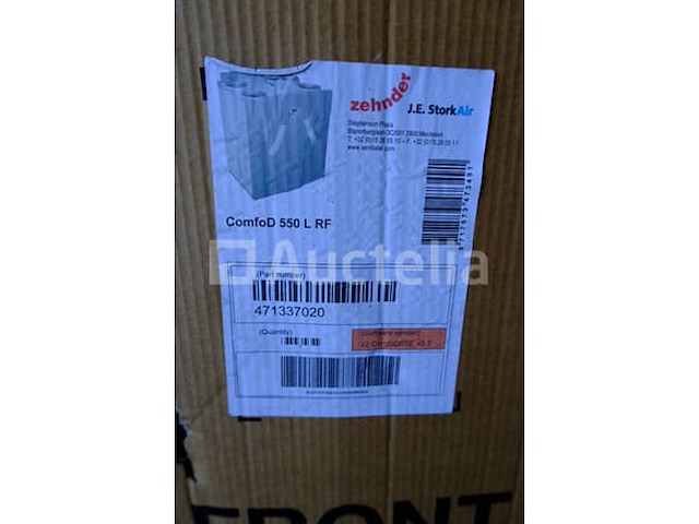 2 zehnder comfod 550 l rf dual flow ventilatie-units - afbeelding 1 van  6