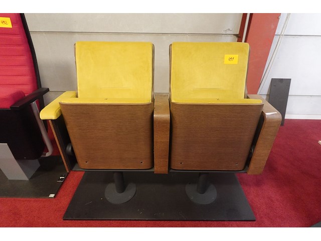 2-zit auditoriumstoel - afbeelding 1 van  8