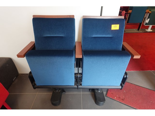 2-zit theaterstoel - afbeelding 1 van  8