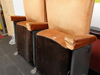 2-zit vintage theaterstoel - afbeelding 3 van  7