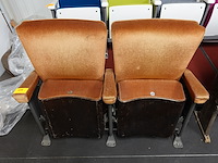 2-zit vintage theaterstoel - afbeelding 5 van  7