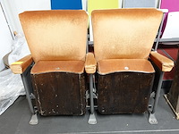 2-zit vintage theaterstoel - afbeelding 7 van  7
