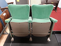 2-zit vintage theaterstoel - afbeelding 1 van  5