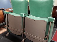 2-zit vintage theaterstoel - afbeelding 2 van  5