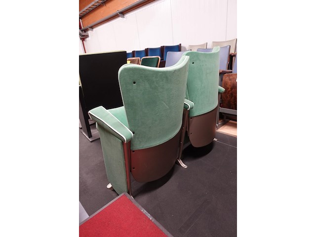 2-zit vintage theaterstoel - afbeelding 5 van  5