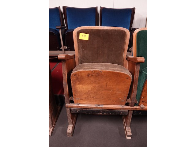 2-zit vintage theaterstoel - afbeelding 3 van  7