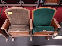 2-zit vintage theaterstoel - afbeelding 5 van  7