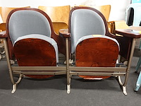 2-zit vintage theaterstoel - afbeelding 1 van  6