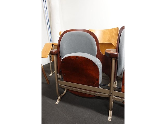 2-zit vintage theaterstoel - afbeelding 3 van  6