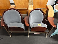 2-zit vintage theaterstoel - afbeelding 4 van  6