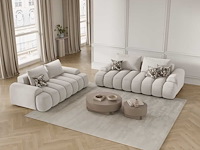 2-zits bank - beige stof door christian lacroix - afbeelding 1 van  6