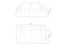 2-zits bank - beige stof door christian lacroix - afbeelding 6 van  6