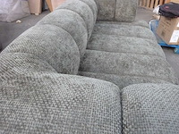 2-zits bank - groene chenillestof - afbeelding 4 van  5