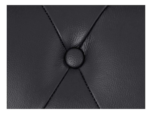 2-zits bank in zwart buffelleer - afbeelding 6 van  9