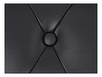 2-zits bank in zwart buffelleer - afbeelding 6 van  9