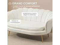 2-zits bank van fluwelen stof - afbeelding 6 van  6