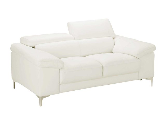 2-zits leren sofa - wit - afbeelding 2 van  4