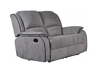 2-zits microvezel relaxbank - grijs - afbeelding 3 van  5