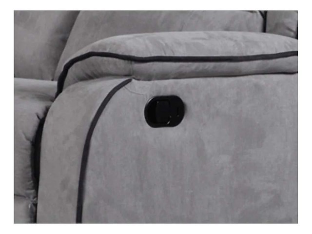 2-zits microvezel relaxbank - grijs - afbeelding 4 van  5