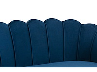 2-zits schelpbank in middernachtblauw fluweel door pascal morabito - afbeelding 6 van  8