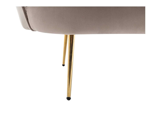 2-zits shell bank in taupe fluweel door pascal morabito - afbeelding 5 van  7