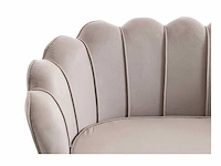 2-zits shell bank in taupe fluweel door pascal morabito - afbeelding 4 van  6