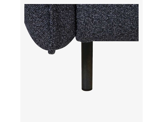 2-zits slaapbank - slaap 140 cm - hoogveerkrachtschuimmatras 14 cm - lipari-stof denim blauw - afbeelding 9 van  12