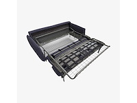 2-zits slaapbank - slaapt 140 cm - schuimmatras 13 cm - tolfa-stof marineblauw - afbeelding 9 van  11