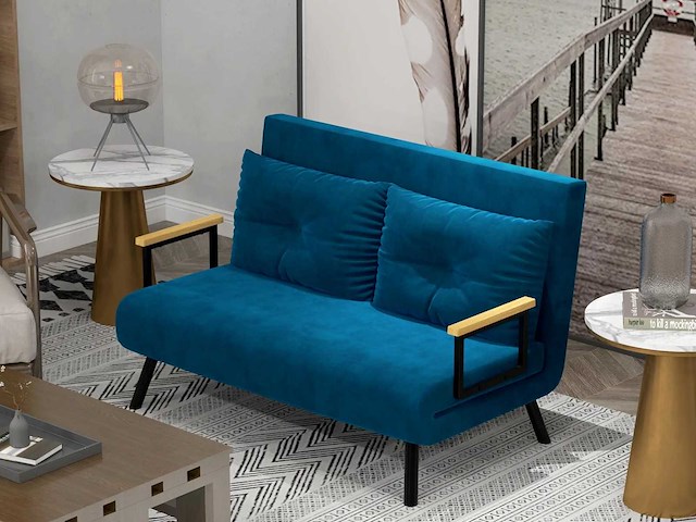 2-zits slaapbank met 5-niveaus verstelbare rugleuning - afbeelding 1 van  7