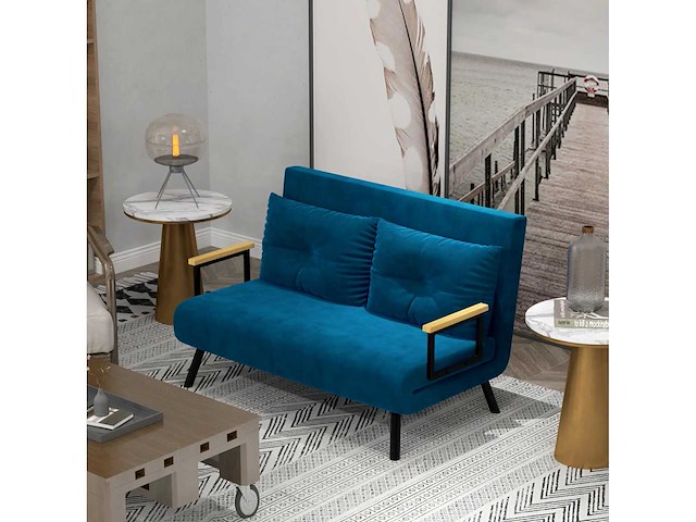 2-zits slaapbank met 5-niveaus verstelbare rugleuning - afbeelding 2 van  7