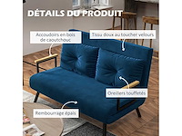 2-zits slaapbank met 5-niveaus verstelbare rugleuning - afbeelding 7 van  7